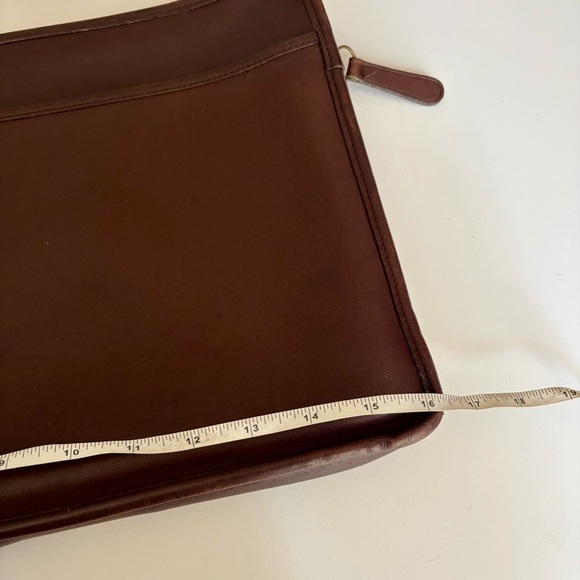 Coach vintage Rich Brown Leather Laptop Document Sleeve portfolio bag - Picture 12 of 14